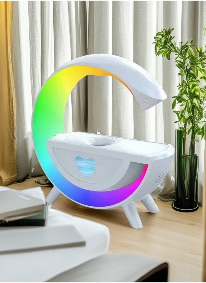 Beautiful Multi Functional 2-In-1 Humidifier+Bluetooth Speaker, Water Droplet Backflow Anti Gravity Humidifier  - Image 3