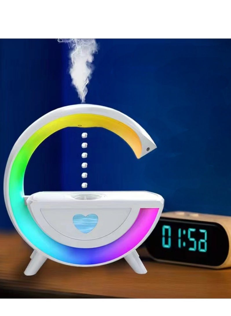 Beautiful Multi Functional 2-In-1 Humidifier+Bluetooth Speaker, Water Droplet Backflow Anti Gravity Humidifier  - Image 4