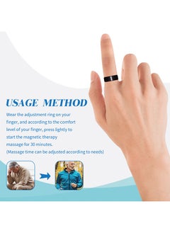 SOUTH MOON Blood Glucose Control Ring, 2 Pieces Blood Sugar Regulator Ring for Acupressure for Women Men Adjustable Blood Glucose Control Ring  - Image 3