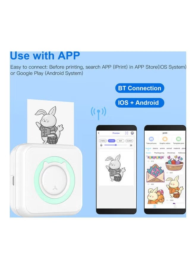 Generic Multifunctional Portable All In One Photo Printer Blue  - Image 4