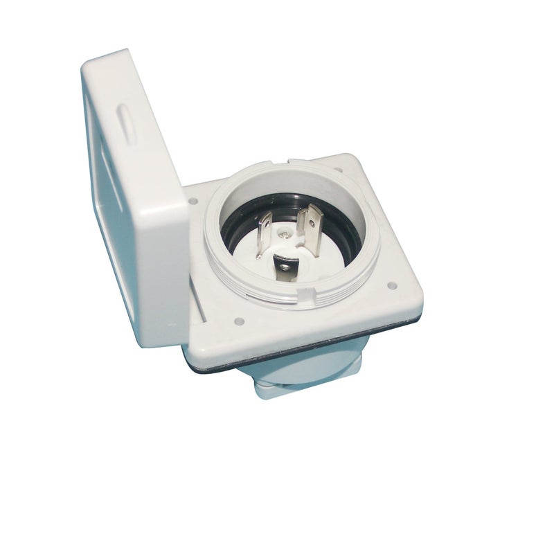 Malxs 30A RV Power Plug Twist Lock Inlet with 3 Stainless Steel Pins - Image 5
