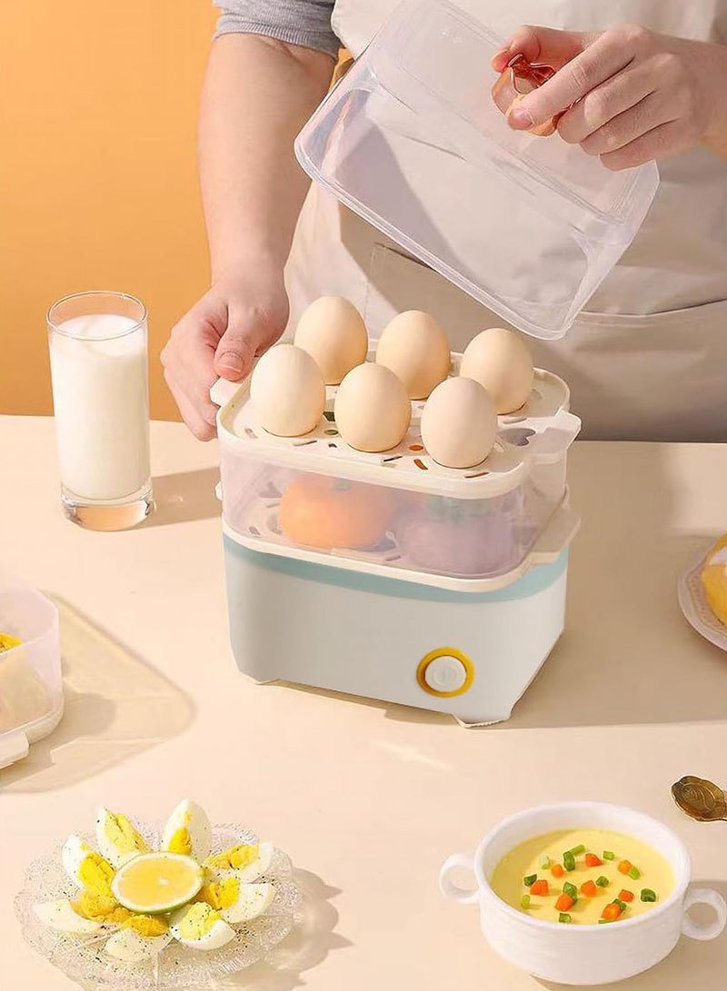 Electric Egg Cooker & Steamer - Multi-Function Rapid Boiler for Hard & Soft Boiled Eggs, Large Capacity, Auto Shut-Off, Kitchen Breakfast Make  - Image 1