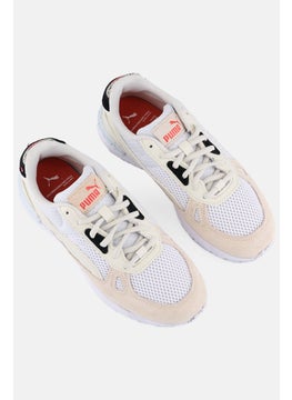 PUMA Kids Girl Lace Up Training Shoes, White  - Image 2