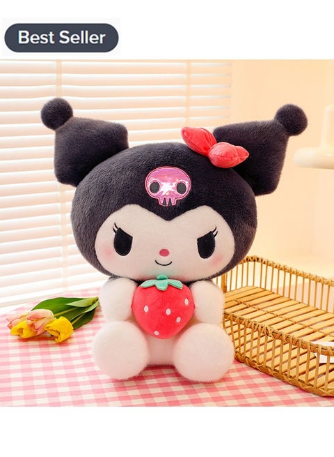 New Sanrio Strawberry Kuromi Plush Doll Children's Toy