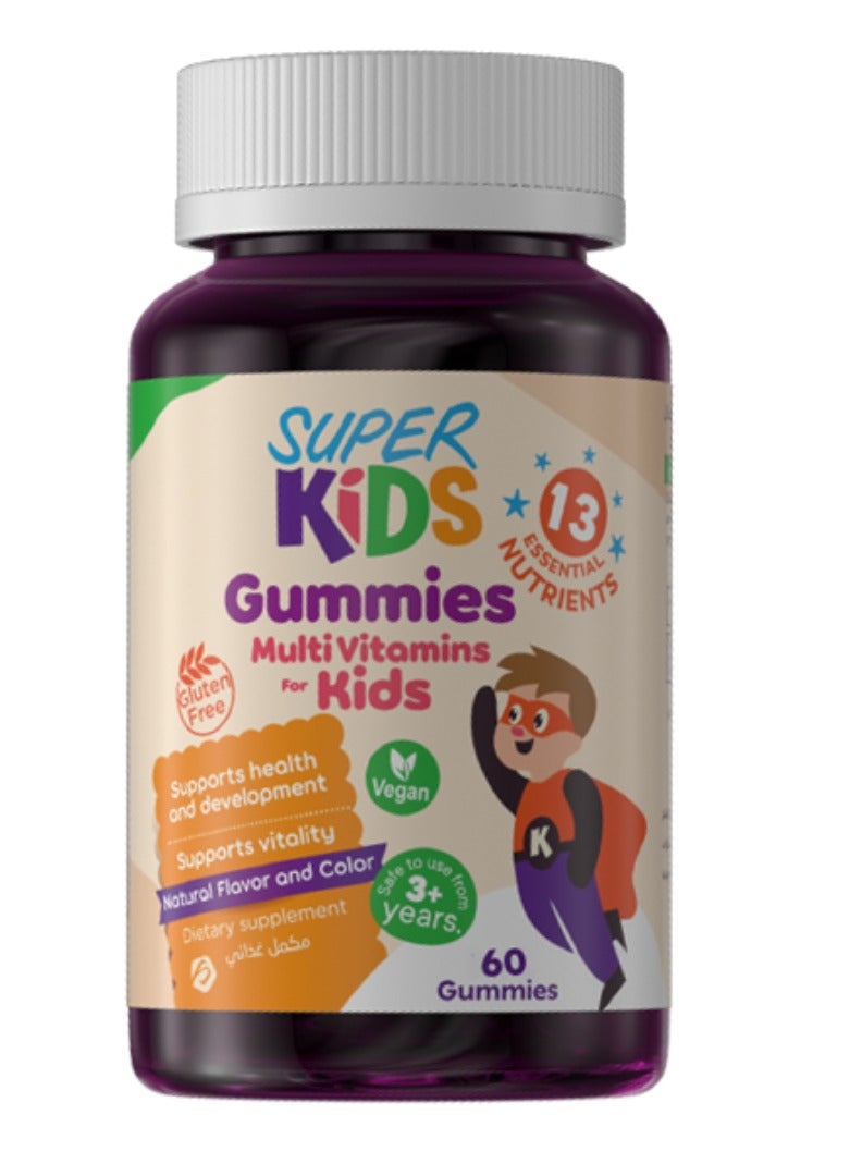 Superkids 60 Gummies Chewable Multivitamins - Image 1
