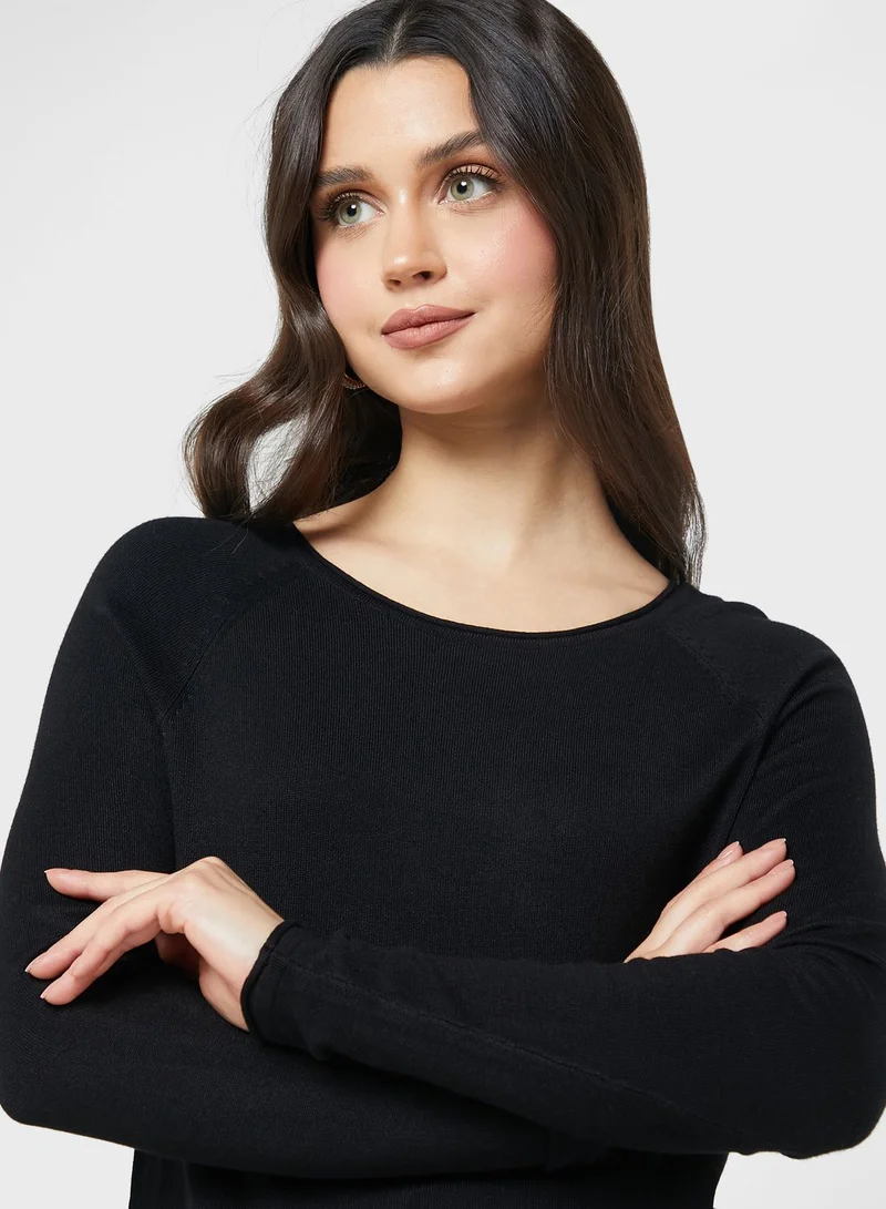 VERO MODA Boat Neck Knitted Sweater
