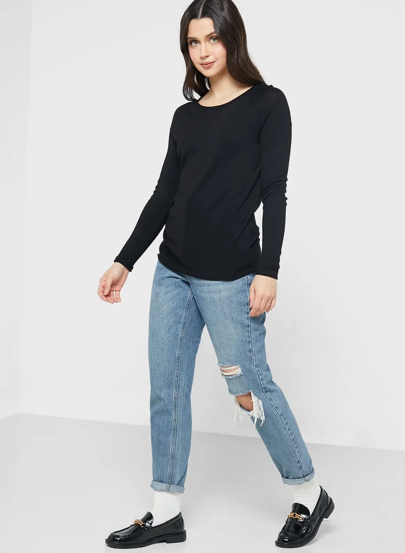VERO MODA Boat Neck Knitted Sweater