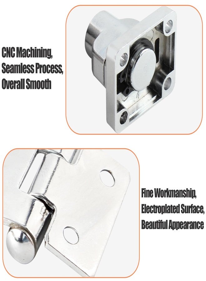 HOWDIA 3 Inch Keyed Door Lock Hasp Latch, Stainless Steel Heavy Duty Cabinet Locks with Keys, Fit for 90/180 Degree Install, Double Hinge Hasp for Cabinets, Barn Doors - Image 4