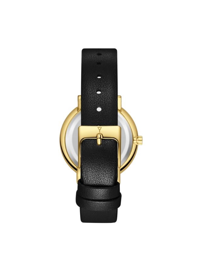 ECSTACY Women's Leather Analog Watch E25506-GLBB - 34.5mm mm - Image 3