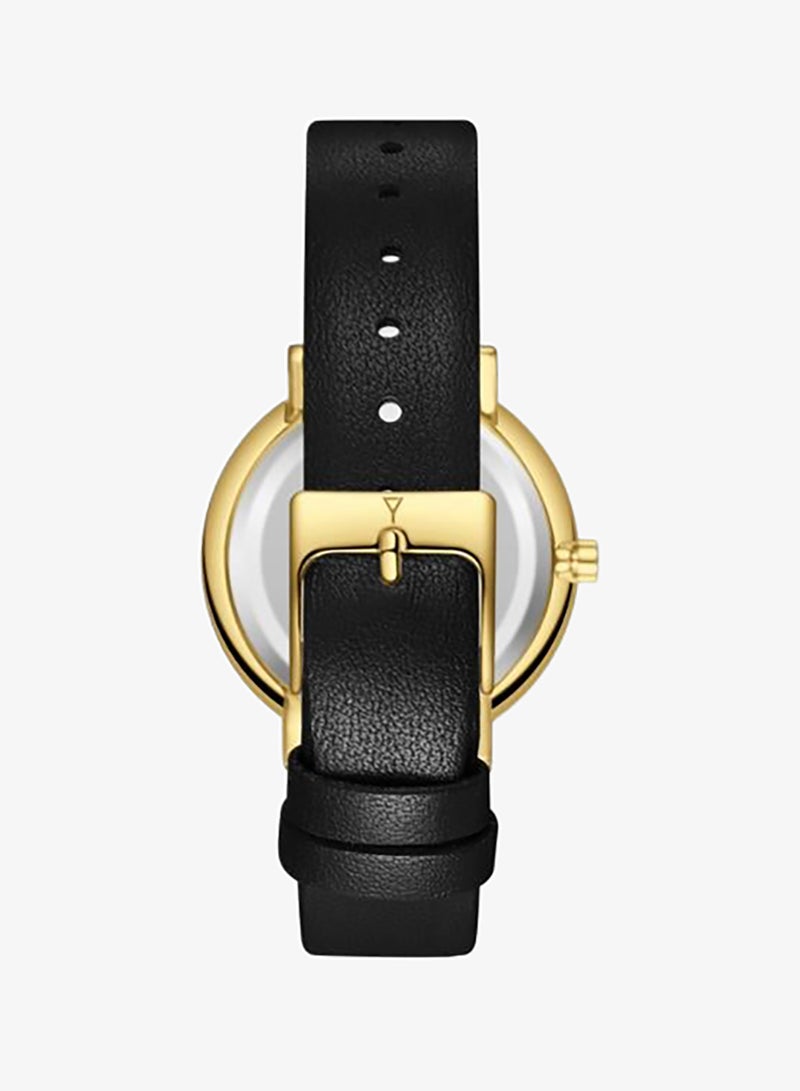 ECSTACY Women's Leather Analog Watch E25506-GLBB - 34.5mm mm - Image 3