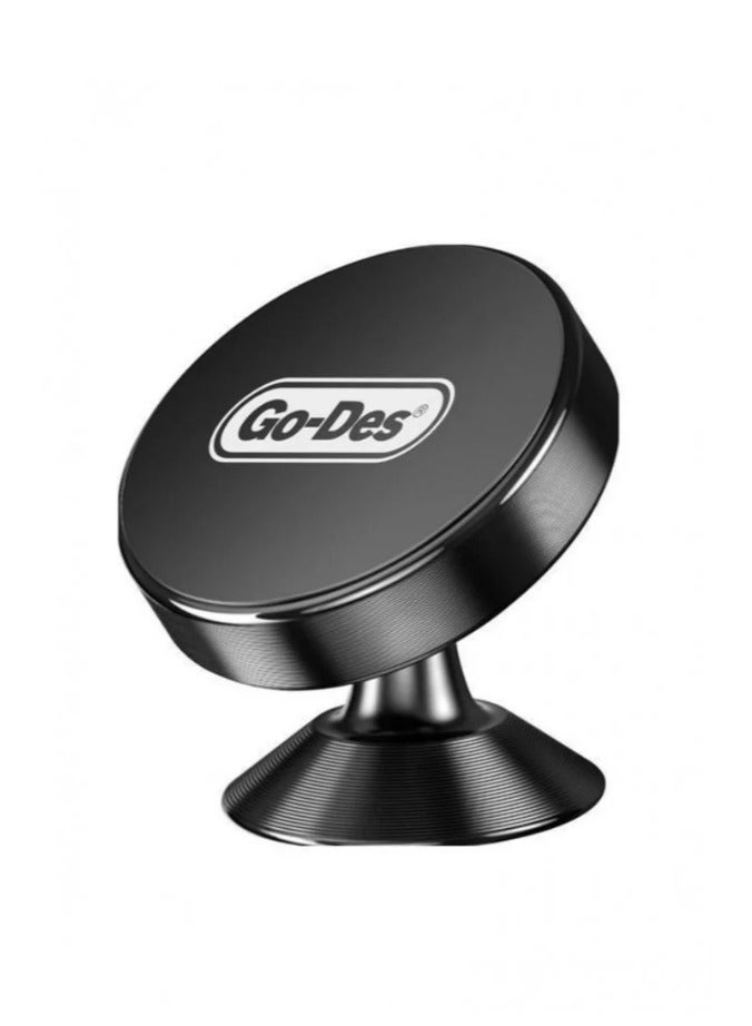جو-ديز جو-ديس مسند ظهر مغناطيسي 360 درجة، للهواتف الذكية، أسود، ألومنيوم حامل يتميز بالقدرة على الشفط المغناطيسي أسود - Image 1