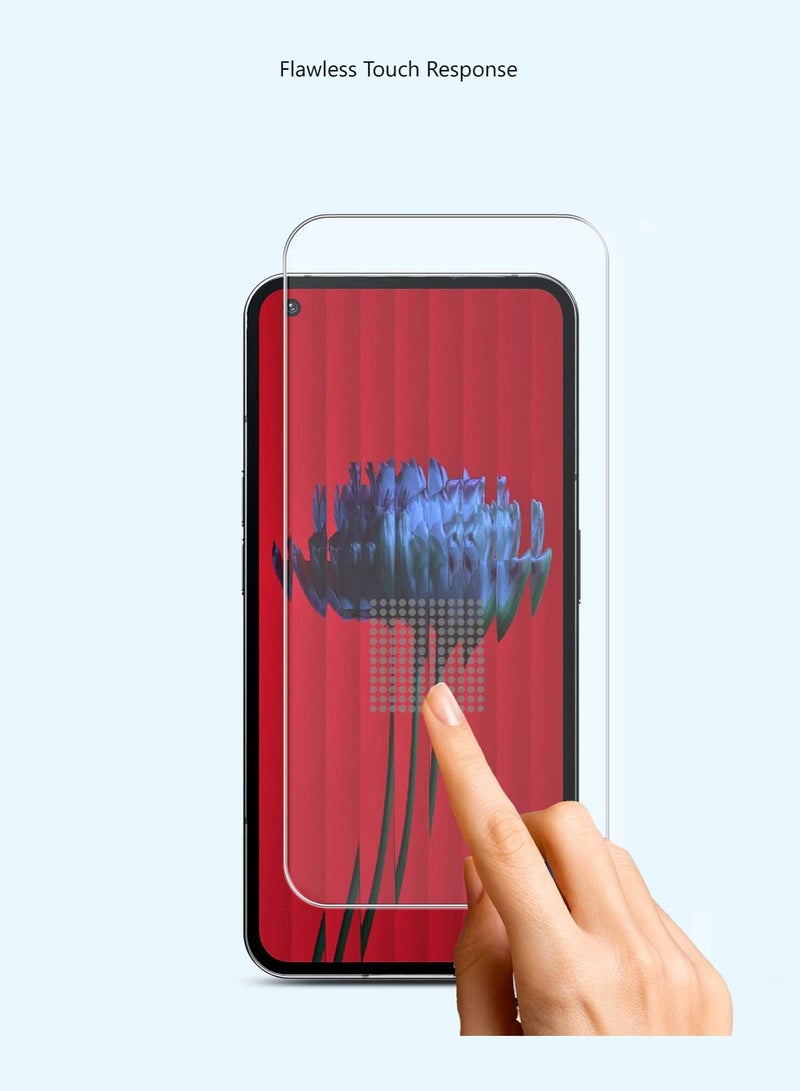 Techie واقي شاشة من الزجاج المقوى عالي الدقة لهاتف لا شيء هاتف 1 - مضاد للانعكاس ومضاد للفقاعات صلابة 9H بحواف مستديرة 0.33 ملم سهل التركيب - Image 4