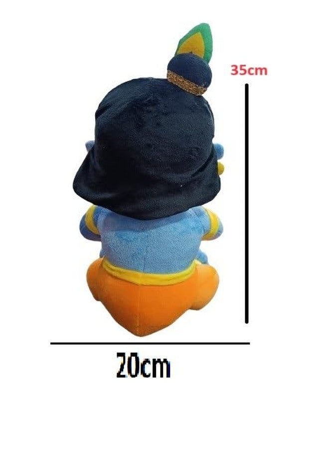 RVA Hindu Religious God Soft Toy Kids | Devotional Hindu God Lord Krishna with Bansuri | Stuffed Toys for Boys & Girls Toy for Car Dashboard, Temple & Gifting (35cm) - Image 2
