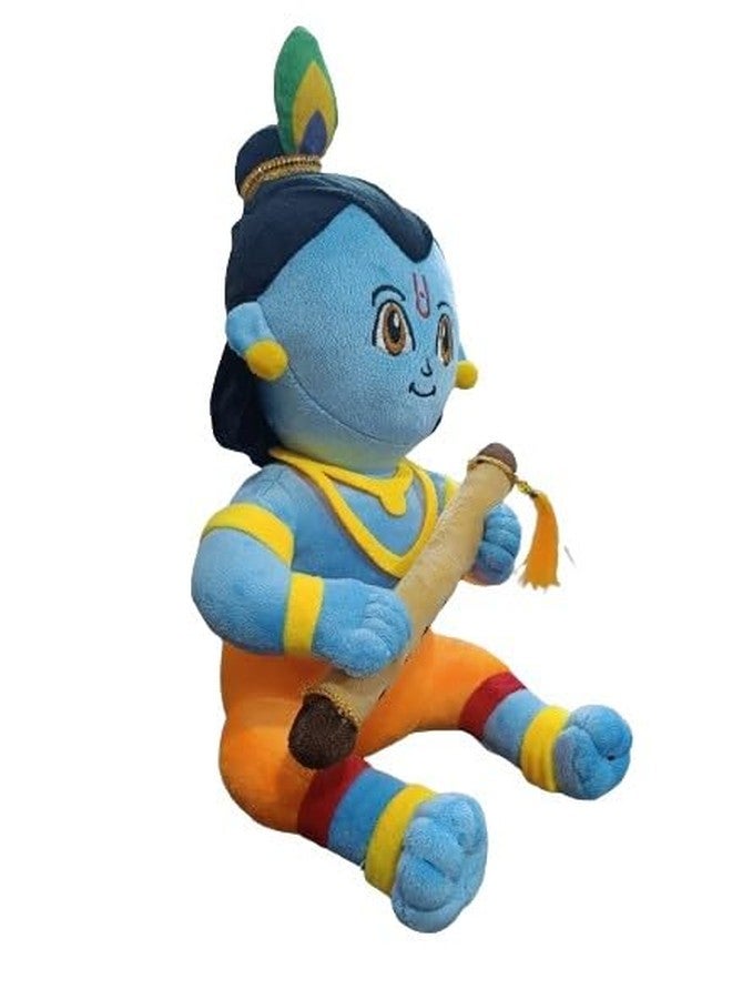 RVA Hindu Religious God Soft Toy Kids | Devotional Hindu God Lord Krishna with Bansuri | Stuffed Toys for Boys & Girls Toy for Car Dashboard, Temple & Gifting (35cm) - Image 3
