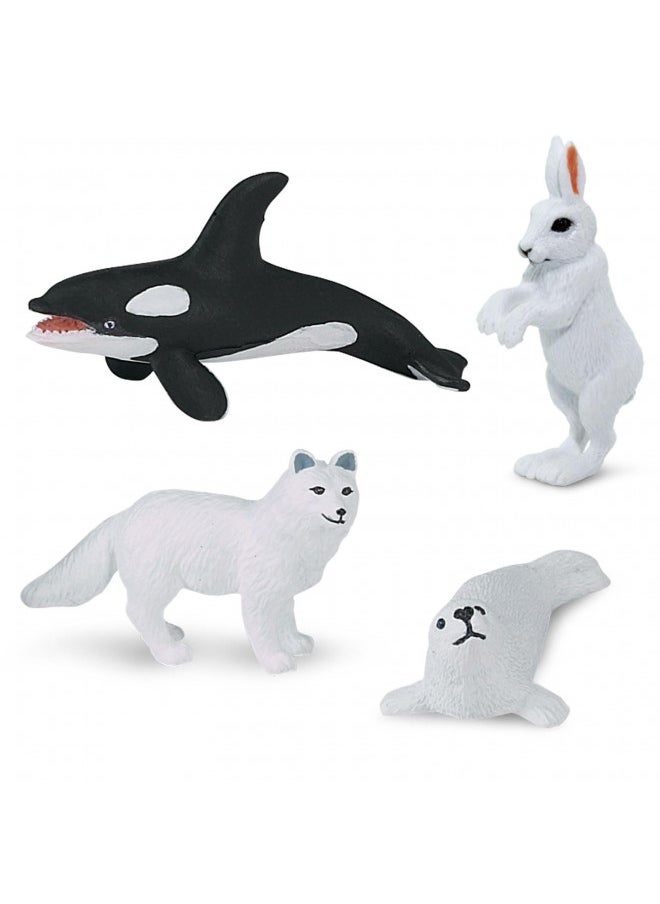 Safari Ltd. - Safari Ltd Arctic TOOB With 10 Fun Figurines, Including A Harp Seal, Husky, Caribou, Arctic Rabbit, Killer Whale, Walrus, Arctic Fox, Beluga Whale, Igloo, And Polar Bear For Ages 3 and Up - Image 1