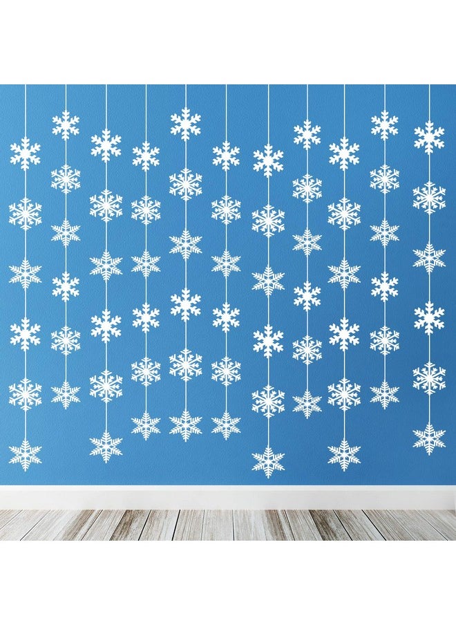 TUPARKA 12 Strings Snowflake Hanging Decorations Frozen Birthday Party Supplies Winter Wonderland Party Decorations White Christmas Snowflake Decorations Snowflake Garland Hanging Decorations - pzsku/ZFD53923793BF5B2F7A7DZ/45/_/1740982831/067392e5-a416-4870-8f9b-289eea716736