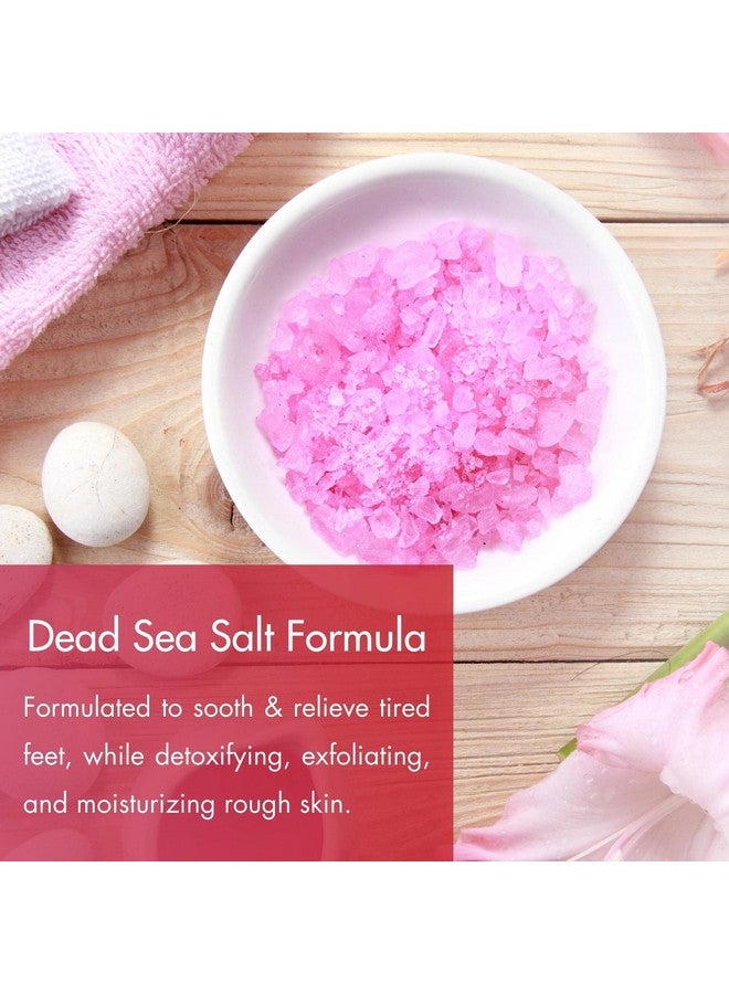 spa REDI نقع القدمين للتخلص من السموم وباديكير وملح ناعم برائحة الورد 128 أونصة مصنوع من أملاح البحر الأحمر وزيت الأركان وزيت جوز الهند والزيوت الأساسية يرطب وينعم ويرطب - Image 3