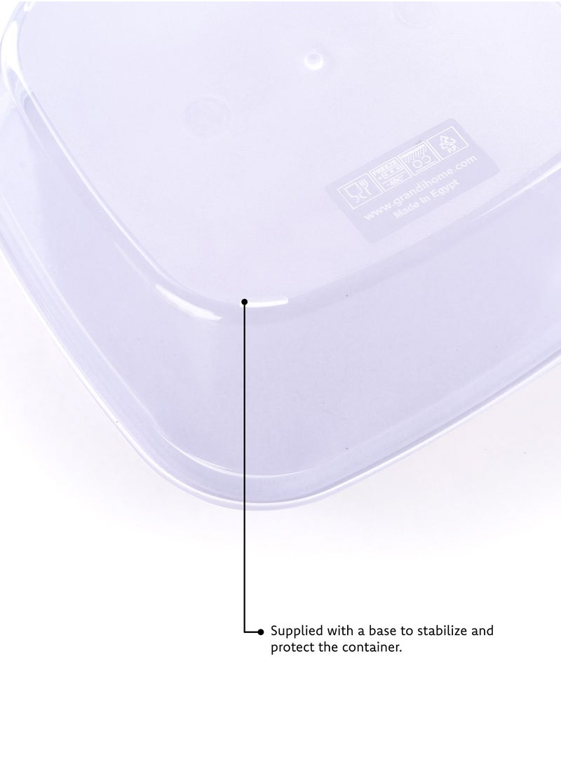 Grandi classic food containers Made of plastic Airtight Lids Food Storage Box set 4 pes  - Image 5