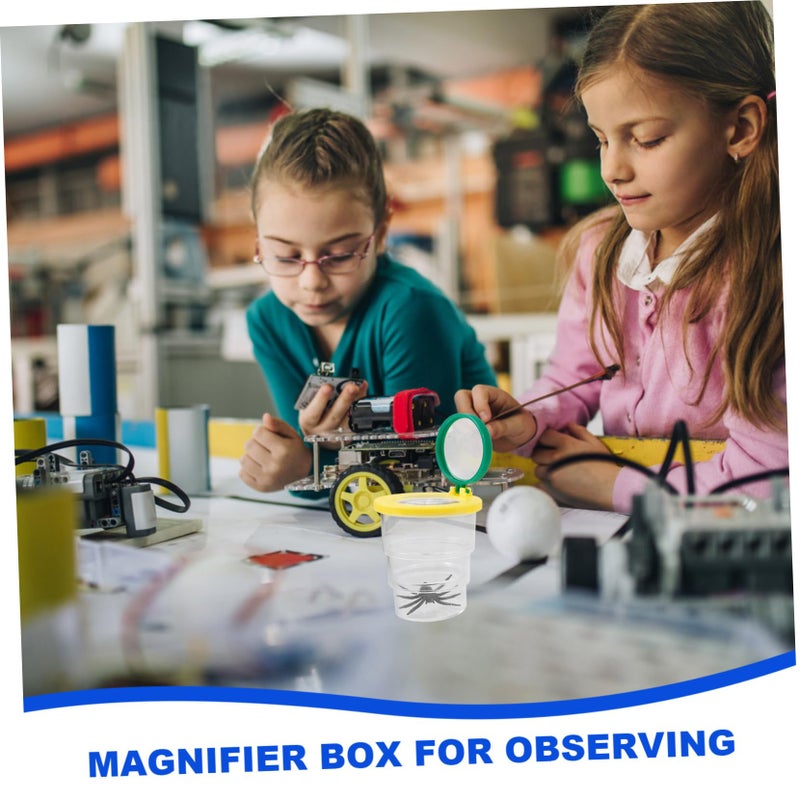 Insect Observation Box with Magnifying Lid Ventilated Container for Kids Nature Study - Image 4