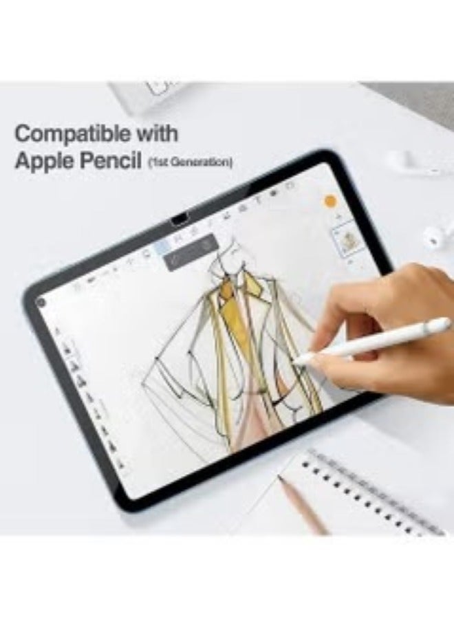 لاصقة حماية من الزجاج المقوى لشاشة جهاز أبل آيباد الجيل العاشر (2022) بقياس 10.9 بوصة شفاف - Image 5