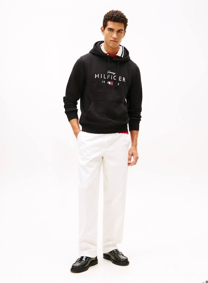 TOMMY HILFIGER Logo Graphic Flex Fleece Hoody - Image 3