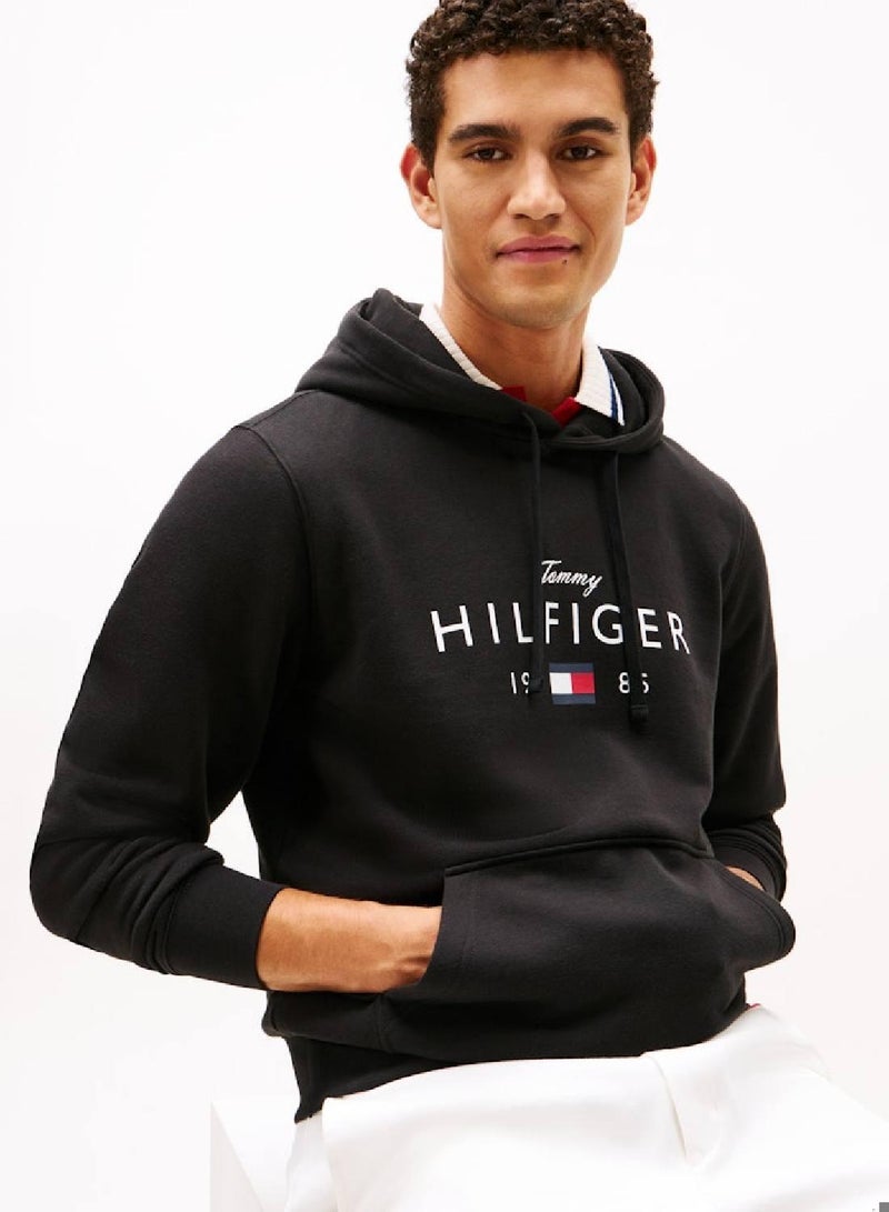 TOMMY HILFIGER Logo Graphic Flex Fleece Hoody - Image 5