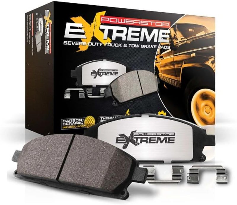 Power Stop Z36-1790 Rear Z36 Truck and Tow Carbon-Fiber Ceramic Brake Pads For 2018-2021 Ford Expedition | 2015-2020 Ford F-150 [Models with Electric Parking Brake] | 2018-2021 Lincoln Navigator