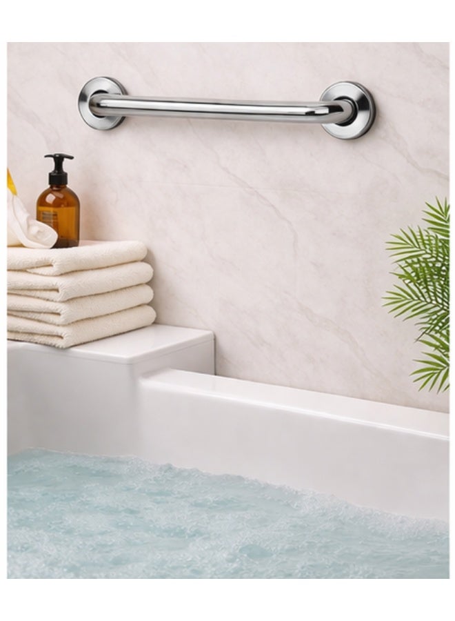 Chrome Bathroom Grab Bars – Stainless Steel Shower Grab Rail, Non-Slip Safety Handle for Elderly & Handicap, Wall Mounted Bathtub Support Bar Heavy Duty - Image 5