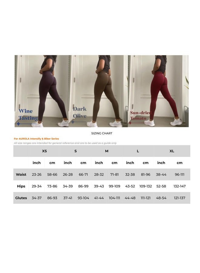 AUROLA Workout Leggings for Women Seamless Scrunch Yoga Pants Tummy Control Gym Fitness Sport Active Leggings 25'' (L, Eucalyptus) - Image 5