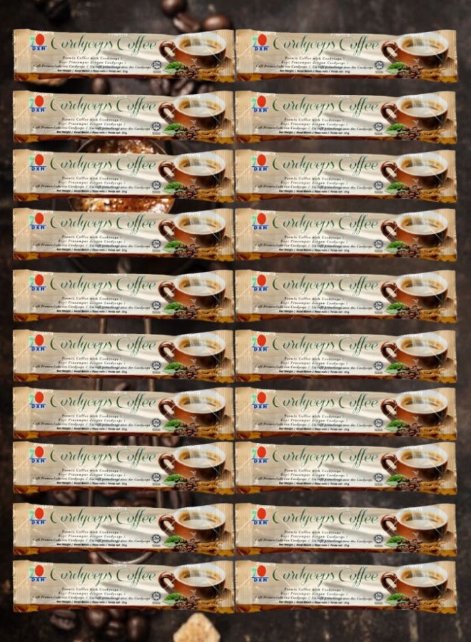 DXN 2 Pieces Cordyceps Coffee 3 in 1 20 sachets x 30gram  - Image 3