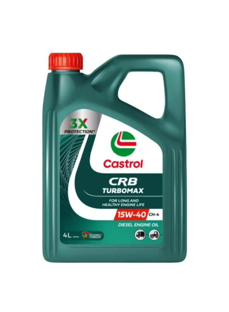 Castrol CRB TURBOMAX 15W-40 Diesel Engine Oil - Pack of 4L * 4