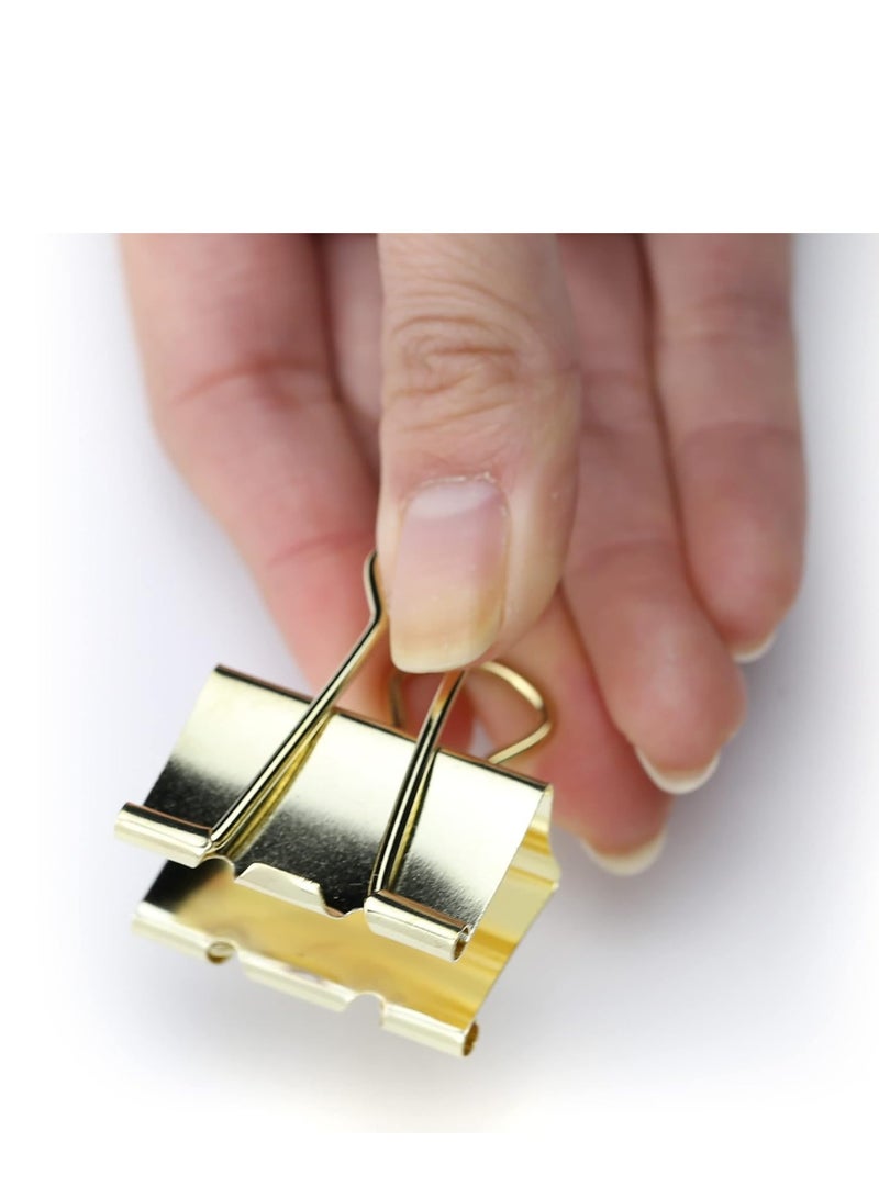 Terabyte 24-Piece Binder Clip 51mm Size GOLD - Image 3