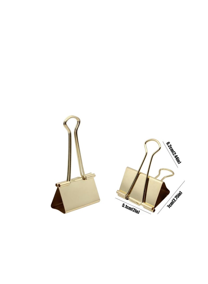 Terabyte 24-Piece Binder Clip 51mm Size GOLD - Image 4