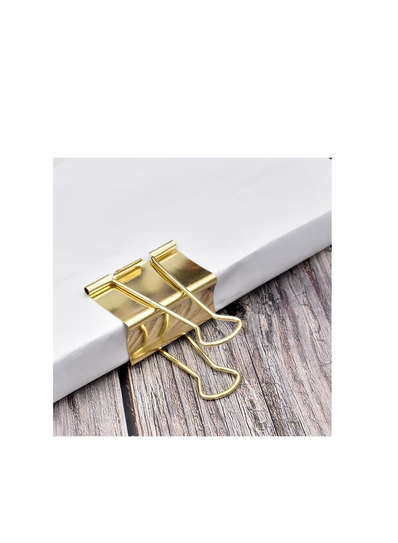 Terabyte 24-Piece Binder Clip 51mm Size GOLD - Image 5