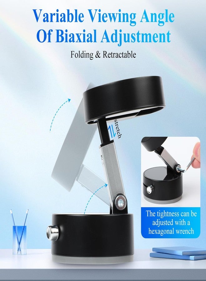 Kanroadi Vacuum Magnetic Suction Phone Holder, 2025 New Magnetic Suction Phone Mount, Foldable Portable Double-Sided Vacuum Magnetic adsorption Adjustable Mobile Phone Holder for All Phones (Black) - Image 4