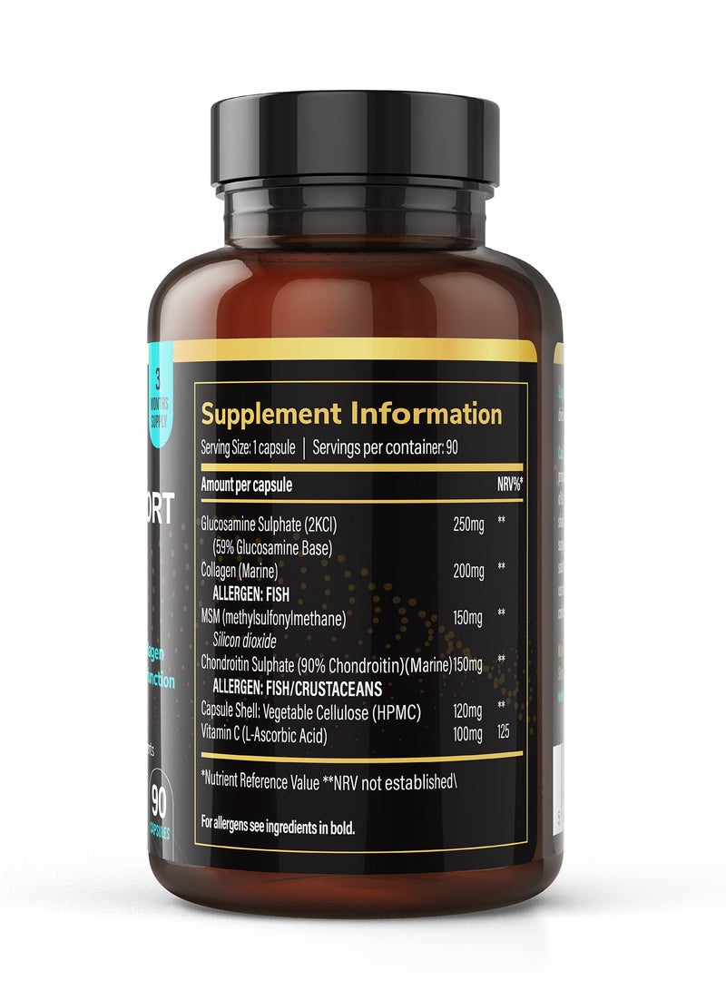 VITAPROS Joint Support & Marine Collagen – Joint, Cartilage & Mobility Formula with Glucosamine, Chondroitin, MSM & Vitamin C – Flexibility, Comfort & Connective Tissue Support - Image 2