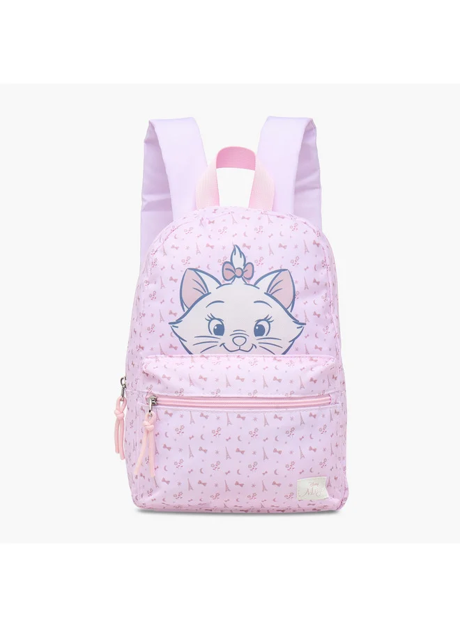 Disney Girls Marie Print School Backpack with Adjustable Shoulder Straps - 31x24x10 cms