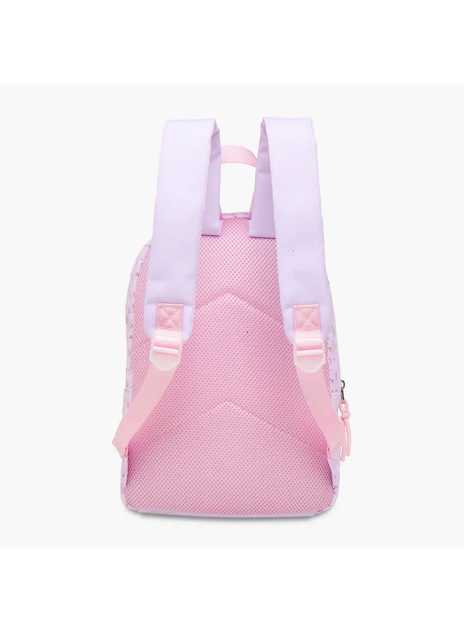 Disney Girls Marie Print School Backpack with Adjustable Shoulder Straps - 31x24x10 cms