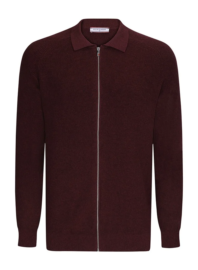 FELIX HARDY Full Zip Knit Cardigan