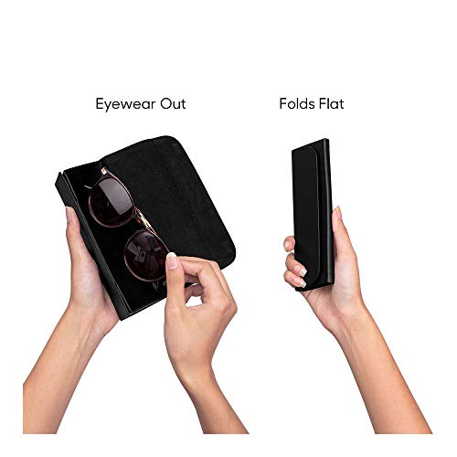 DailyObjects Leather Foldaway Slim Eyewear/Sunglass Case - A Classic and Protective Companion for Your Sunglasses - Image 3