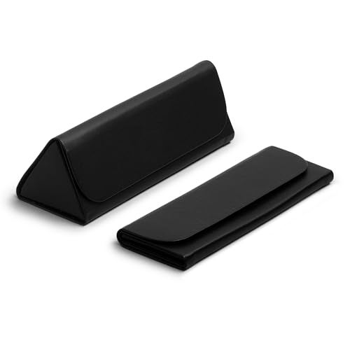 DailyObjects Leather Foldaway Slim Eyewear/Sunglass Case - A Classic and Protective Companion for Your Sunglasses - Image 1