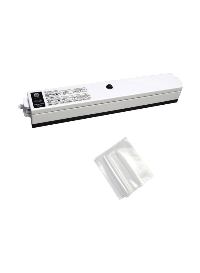 Food Vacuum Sealer With 15-Bags Black/White 200x150mm