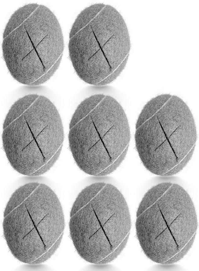 HiBallBall 8 Pack Precut Tennis Balls for Walkers, Heavy Duty Glide Balls for Walkers & Furniture Legs - Universal Floor Protectors, Long Lasting & Easy Installation (Grey) - Image 1
