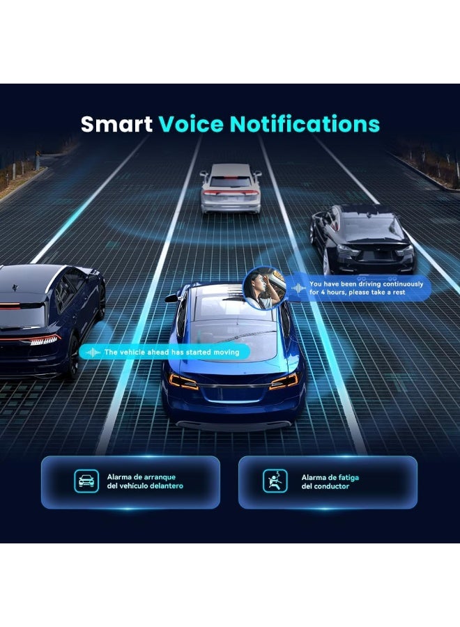 DDPAI 4K Dash Cam for Cars, Front and Rear 2160P+1080P Dashcam Built-in 32G eMMC ADAS 5G WiFi GPS with APP Control 24 Hours Parking Monitor, N5 Dual - Image 3