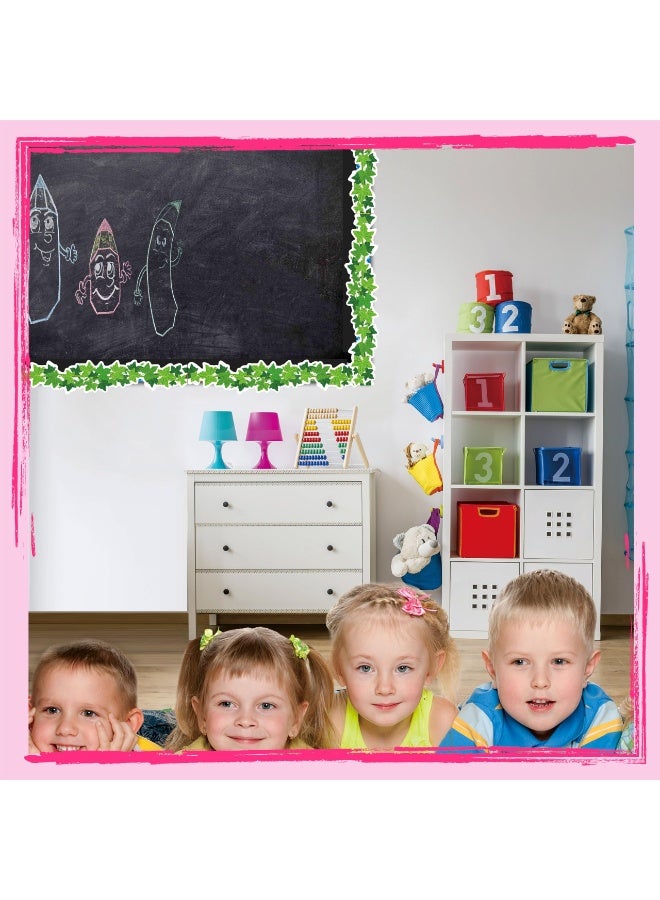 60 Feet Bulletin Board Borders, Straight Rolled Border Trim with Tropical Leaves Patterns for School, Classroom Offices - Image 4