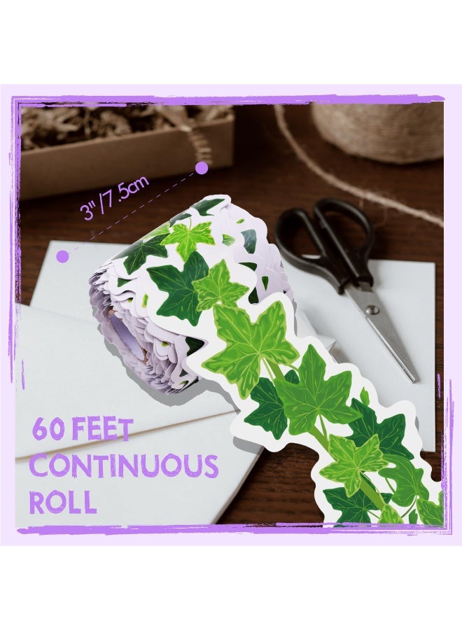 60 Feet Bulletin Board Borders, Straight Rolled Border Trim with Tropical Leaves Patterns for School, Classroom Offices - Image 2