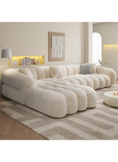 Comfynest Fabric Overstuffed Multifunctional Sofa Set – Multiple Options Available (L Shape With Ottoman, Right) with Matching FootRest  - Image 3