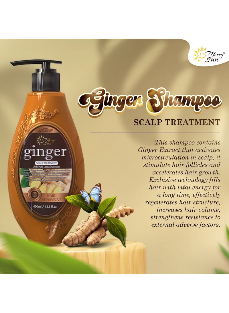 ميلاد سعيد شامبو ميري صن المضاد لتساقط الشعر بالزنجبيل - 400 مل - Image 2