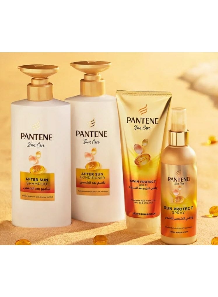 Pantene Sun Care Pro-V Hair Set (4 Pieces) – After Sun Shampoo 500ml, After Sun Conditioner 500ml, Swim Protect Balm & Sun Protect Spray - Image 2