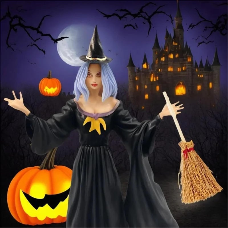 Miniature Artificial Mini Straw Brooms 32Pcs Halloween Party Photo Props Mini Witch Hat Mini Broom Miniature Straw Brooms - Image 5